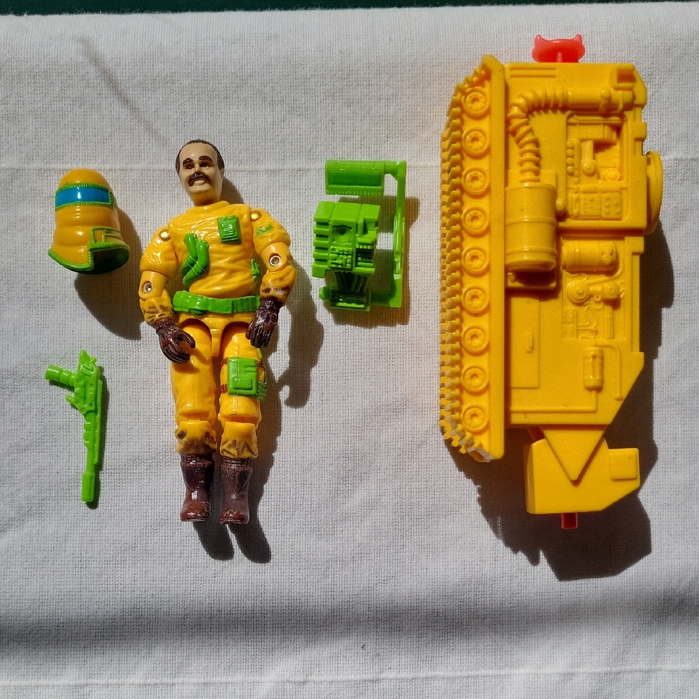 Vintage Hasbro GI Joe Clean-Sweep (v1) 10th Series 1991 with Sweeper & More